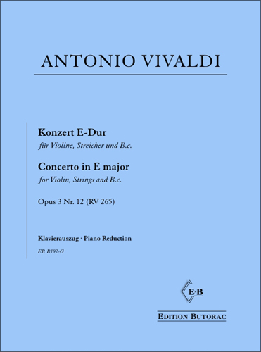 Cover - Vivaldi, Konzert E-Dur
